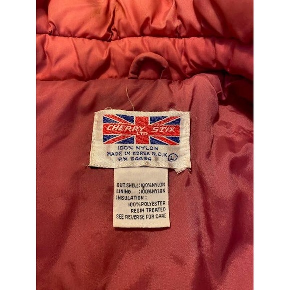 Vintage 80s Puffer Vest from Cherry Stix LTD, Sz L - Picture 3 of 6